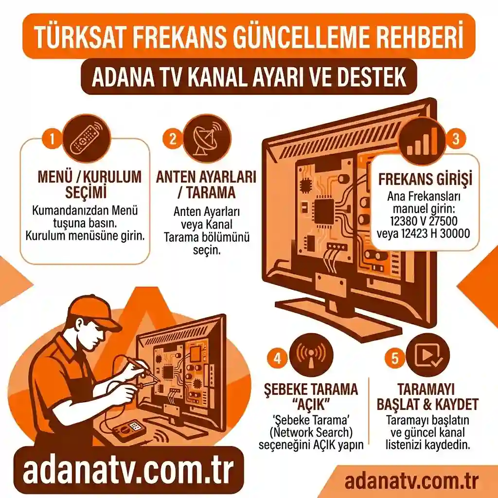 Türksat 4A Frekans Güncelleme Rehberi